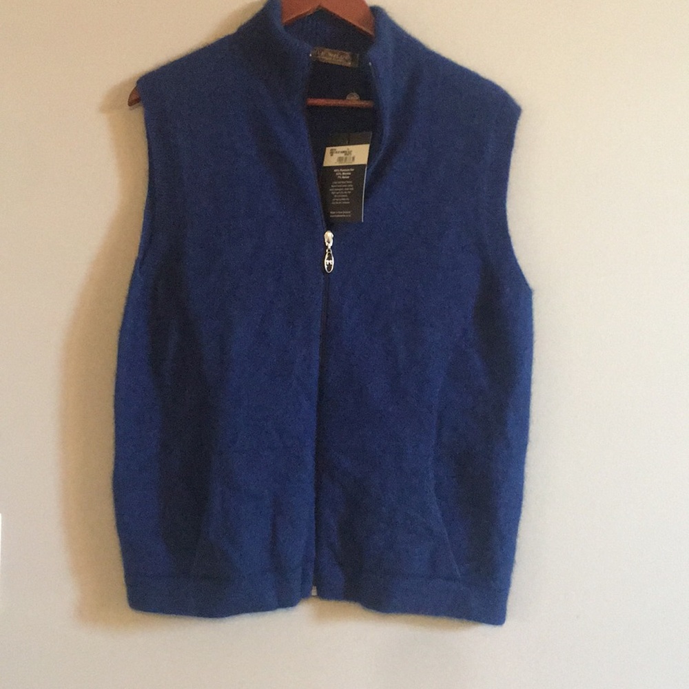 NWT Noble Wilde Possum Merino Wool Gillet Vest - Picture 2 of 5